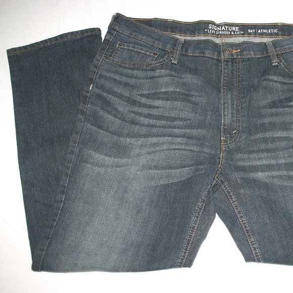 Levi Signature S67 Athletic Blue Jean Men 40x32 NEW - Picture 4 of 4